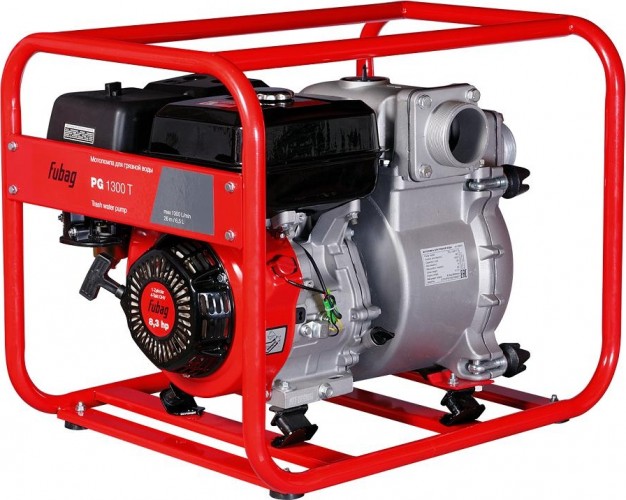 Мотопомпа бензиновая FUBAG PG 1300T для грязной воды 838247 - изображение 2