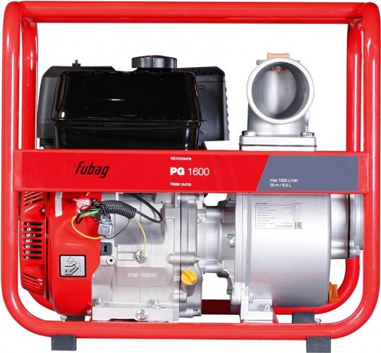 Мотопомпа бензиновая FUBAG PG 1600 для слабозагрязненной воды 646263