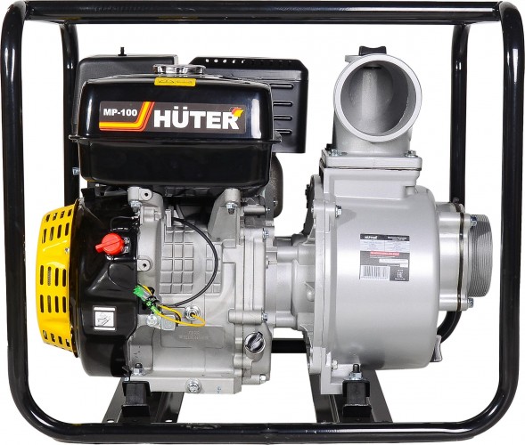 Мотопомпа бензиновая HUTER MP-100 для слабозагрязненной воды 70/11/5 - изображение 2