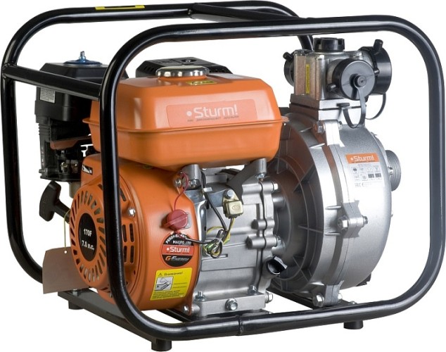 Мотопомпа бензиновая Sturm BP8760VD для слабозагрязненной воды, высоконапорная BP8760VD