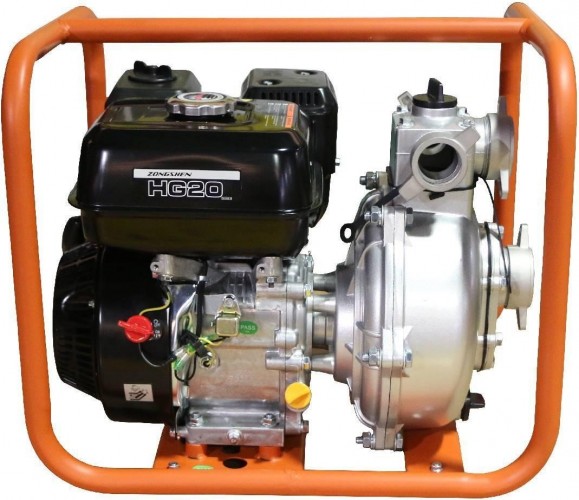 Мотопомпа бензиновая ZONGSHEN HG 20 для слабозагрязненной воды, высоконапорная 1T90SHG20 - изображение 3