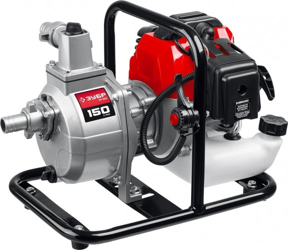 Мотопомпа бензиновая ЗУБР МП- 150 для слабозагрязненной воды МП-150