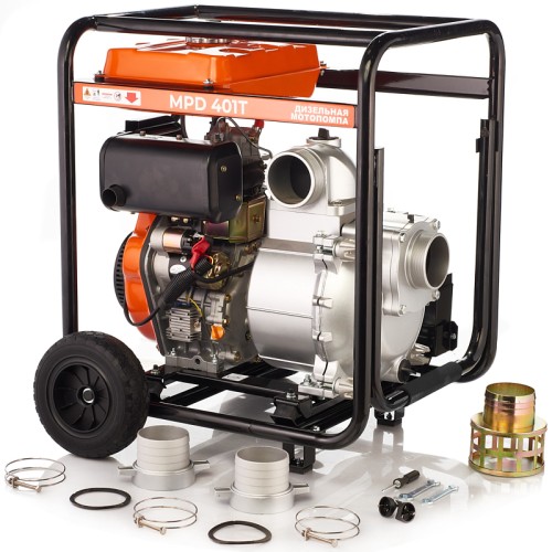 Мотопомпа дизельная для грязной воды MERAN MPD401T 100584862