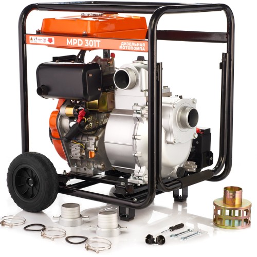 Мотопомпа дизельная для грязной воды MERAN MPD301T 100584858