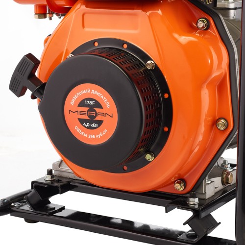 Мотопомпа дизельная для слабозагрязненной воды MERAN MPD301 100345501 - изображение 3