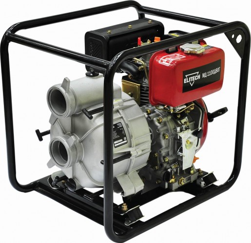 Мотопомпа дизельная ELITECH МД 1100 Д 80 Г для слабозагрязненной воды 193480