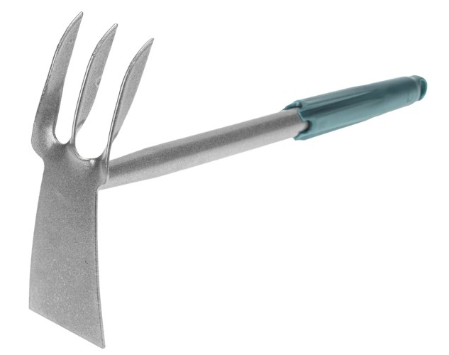 Мотыжка ЧЕТЫРЕ СЕЗОНА 64-0016 комбинированная 3 витых зубца - изображение 2