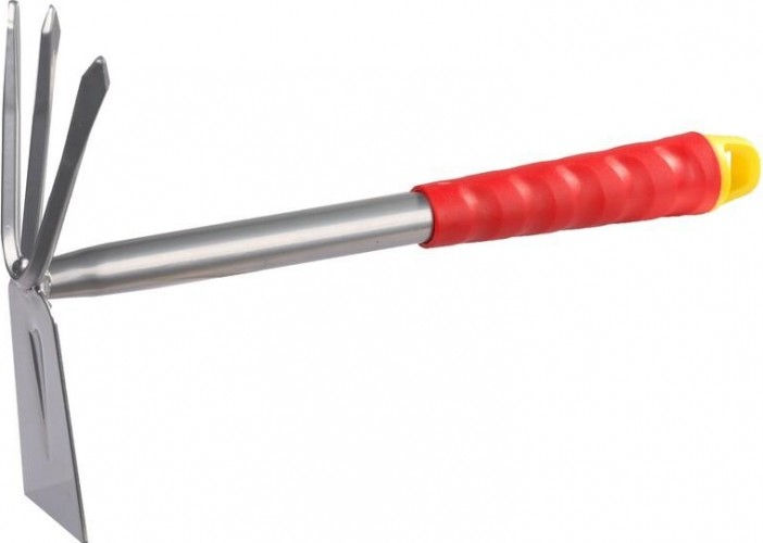 Мотыжка GRINDA 8-421435 прямое лезвие коннекторная система, 3 зубца, 305 мм 8-421435_z01