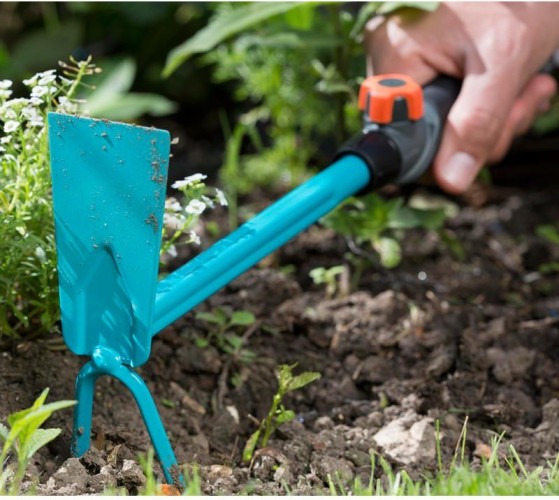 Мотыжка ручная с 2 зубцами GARDENA 5 см, насадка для комбисистемы 08913-20.000.00 08913-20.000.00 - изображение 4