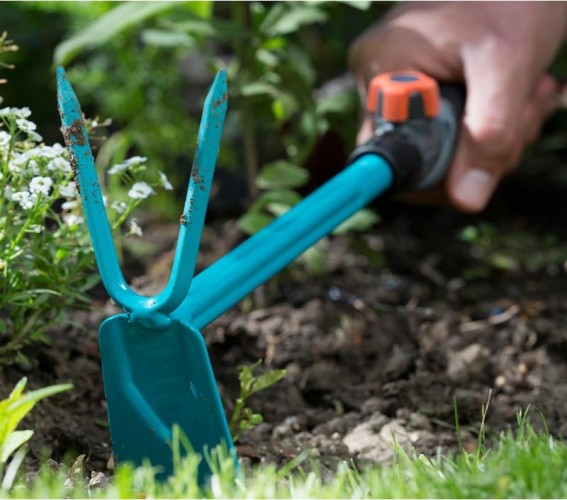 Мотыжка ручная с 2 зубцами GARDENA 5 см, насадка для комбисистемы 08913-20.000.00 08913-20.000.00 - изображение 3
