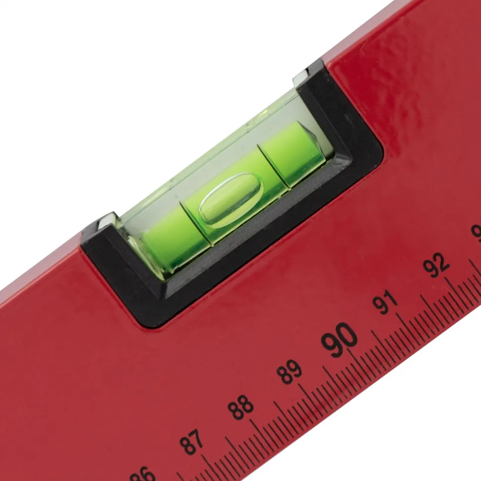 Уровень алюминиевый MTX 1800 мм, 3 глазка, красный, линейка - изображение 4