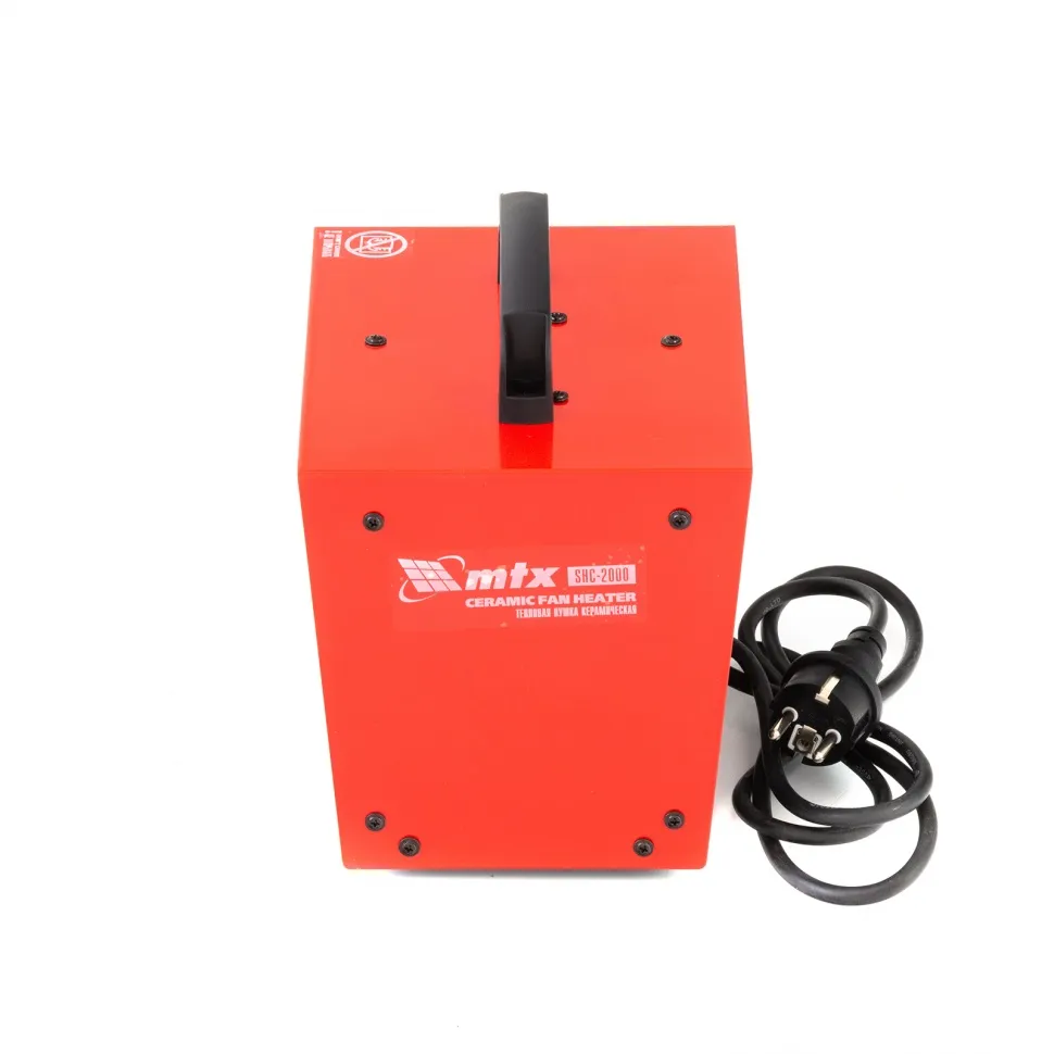 Тепловая пушка керамическая MTX SHC-2000, квадратная, 230 В, 120 м3/ч, 1/2 кВт - изображение 4