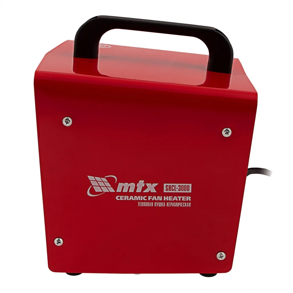 Тепловая пушка керамическая MTX SHCL-3000, квадратная, 230 В, 480 м3/ч, 1/3 кВт - изображение 2