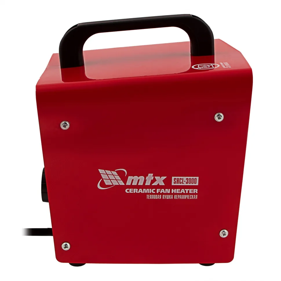 Тепловая пушка керамическая MTX SHCL-3000, квадратная, 230 В, 480 м3/ч, 1/3 кВт - изображение 3