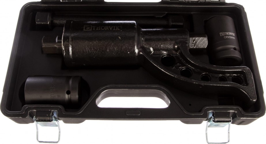 Мультипликатор THORVIK 1"DR, 3800 Нм и головки торцевые 1"DR 32 мм, 33 мм 052753 - изображение 2