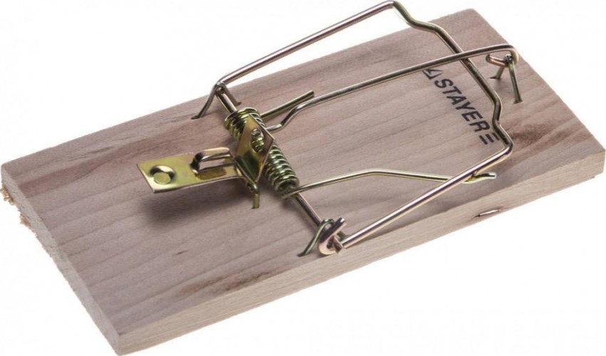 Мышеловка средняя, деревянное основание STAYER STANDARD 40501-M 40501-M