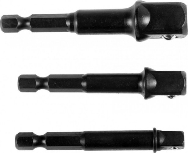 Набор адаптеров для торцевых головок KRAFTOOL 1/4, 1/2, 3/8, 65 мм, 3 предмета 26775-H3 26775-H3