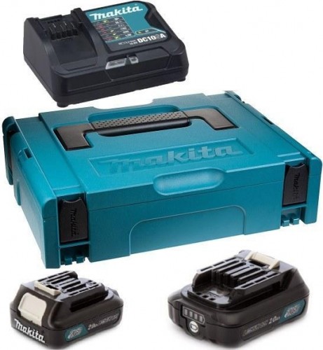 Набор АКБ и ЗУ MAKITA 10.8В 2,0 Ач Li-ion (2шт.) BL1020B/DC10SA (1шт.) 197660-8 197660-8