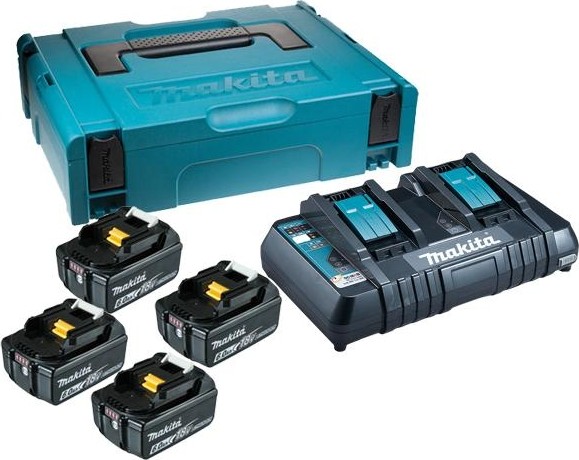 Набор АКБ и ЗУ MAKITA 18.0В 6,0 Ач Li-ion (4шт.) BL1860B/DC18RD (1шт.) 198094-8 198094-8