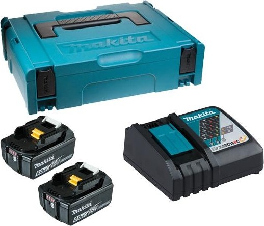 Набор АКБ и ЗУ MAKITA 18.0В 6,0 Ач Li-ion (2шт.) BL1860B/DC18RC (1шт.) 198118-0 198118-0