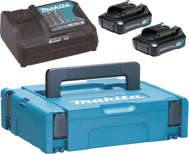 Набор АКБ и ЗУ MAKITA PSK 12.0В 1,5 Ач Li-ion (2шт.) BL1016/DC10SB (1шт.) MKP1SY122 197652-7