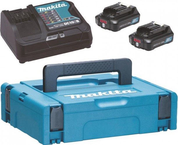 Набор АКБ и ЗУ MAKITA PSK 12.0В 2,0 Ач Li-ion (2шт.) BL1021/DC10SB  (1шт.) MKP1SA122 197658-5