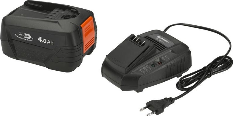 Набор аккумуляторов GARDENA  комплект: литий-ионный p4a pba 18v/72 и устройство для ускоренной заряд