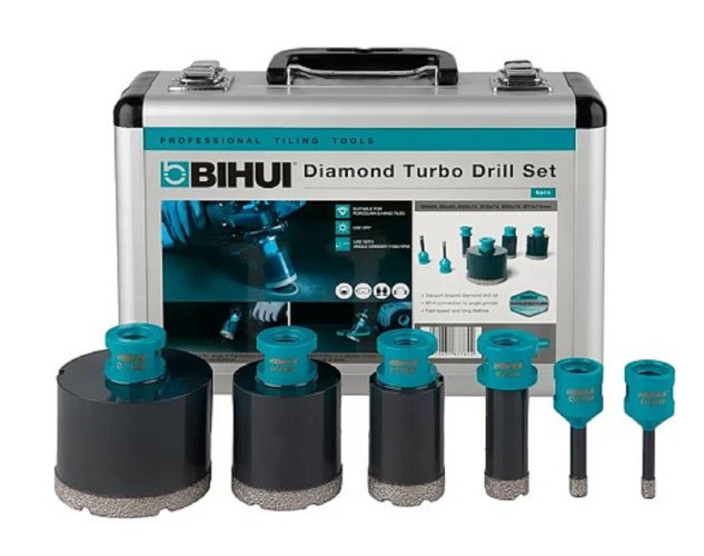 Набор алмазных коронок BIHUI 6 предментов  6/8/20/35/50/70 DBDMK6