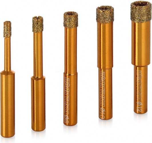 Набор алмазных сверл + кондуктор ПРАКТИКА 5шт. (4-12 мм) 034-687 034-687 - изображение 3