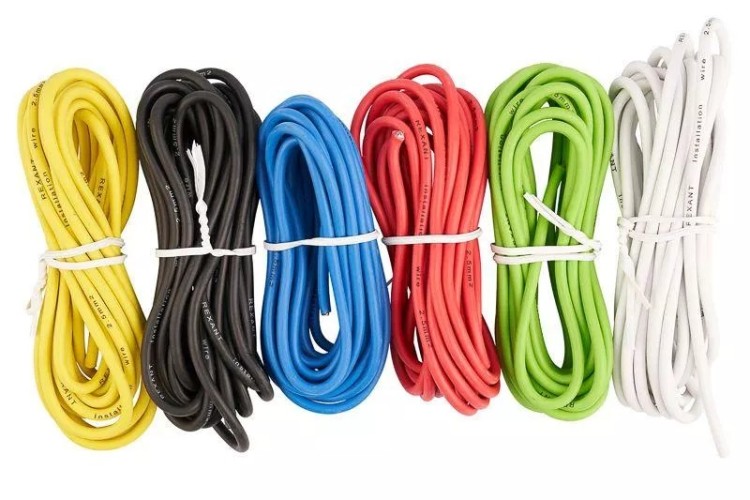 Набор автопровода REXANT 01-6551 «Радуга» 1х2,50 мм, 6 цветов по 3м