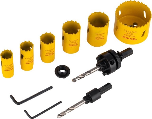 Набор биметаллических коронок Kranz KR-92-0201-1 11 предметов - изображение 2