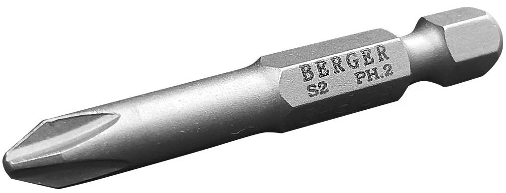 Набор бит BERGER BG2419 магнитных PH2x50мм, 10 шт., S2