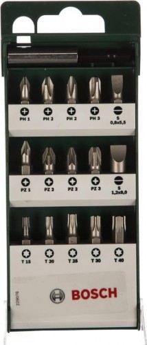 Набор бит BOSCH S/PH/PZ/T 25 ММ 15 + держатель 2609255977
