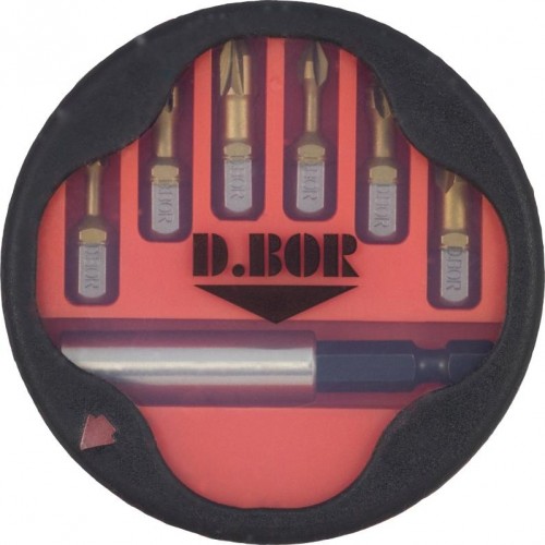 Набор бит  D.BOR TIN-HALF 7 предметов (D-SET-07E-1-TIN) D14-DSET07E1TIN
