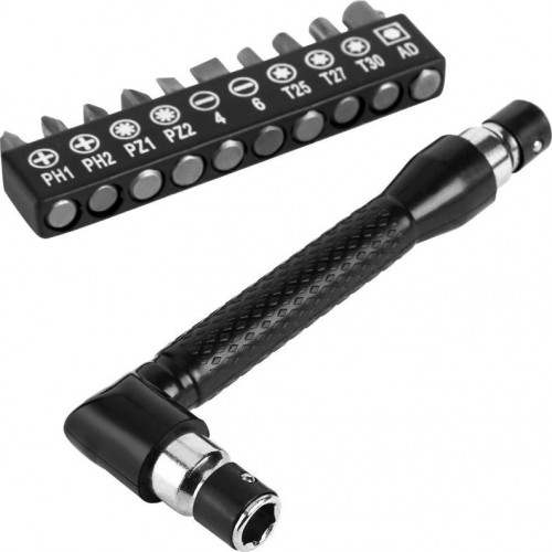 Набор бит DEKO BS11-1 для шуруповерта с угловой насадкой (11 предметов) 065-0589 - изображение 3