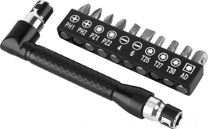 Набор бит DEKO BS11-1 для шуруповерта с угловой насадкой (11 предметов) 065-0589 - изображение 2