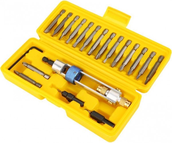 Набор бит DEKO DS20 сверл и насадка-твистер на шуруповерт 065-0547