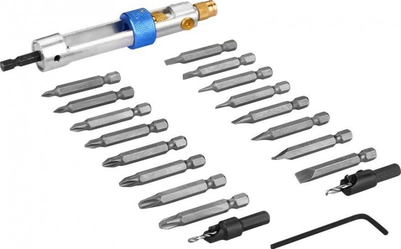 Набор бит DEKO DS20 сверл и насадка-твистер на шуруповерт 065-0547 - изображение 3