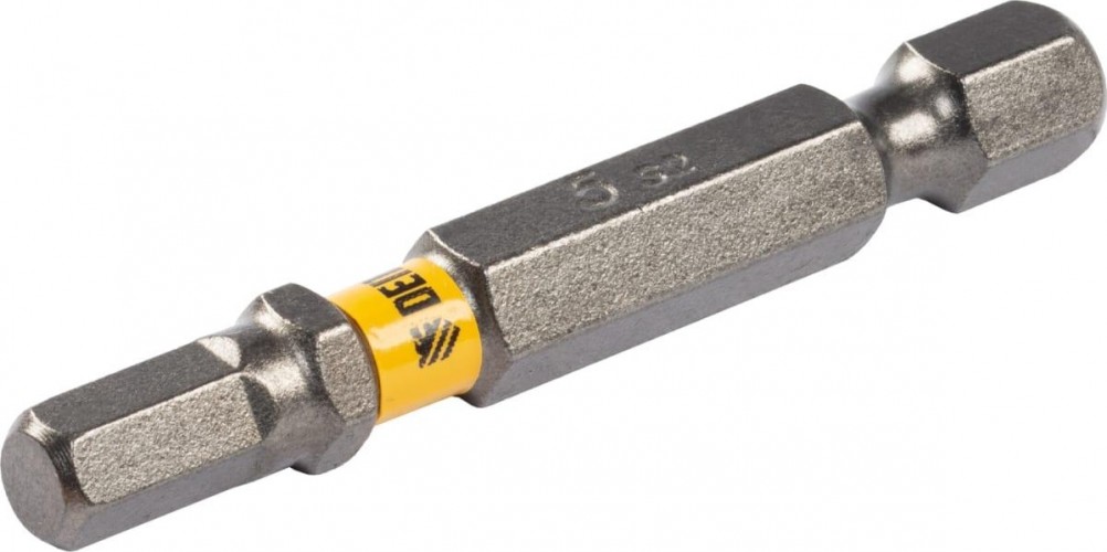 Набор бит Denzel HEX 5х50 сталь s2, шестигранный профиль, 10 шт. 11663 - изображение 2