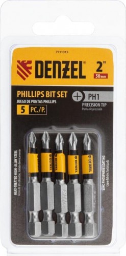 Набор бит Denzel PH1x2" 5 шт. 7711315 - изображение 3