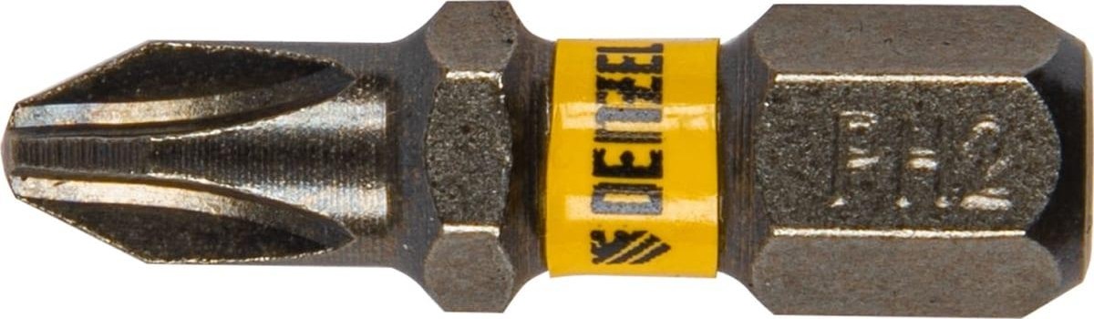 Набор бит Denzel PH2х25 сталь s2, шестигранный профиль, 10 шт. 11652 - изображение 3