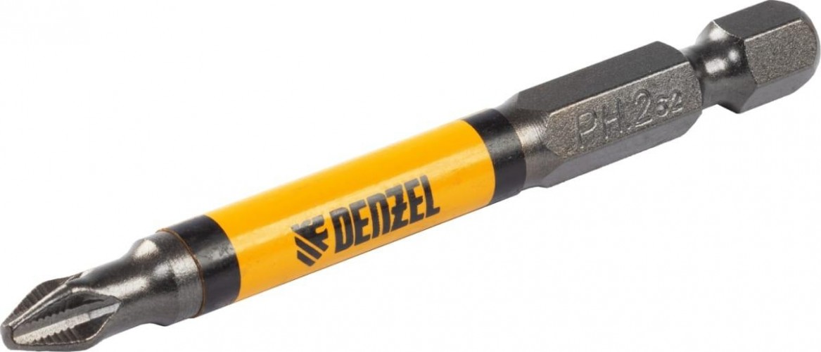 Набор бит Denzel PH2х70 сталь s2, круглый профиль, 10 шт. 11643 - изображение 2