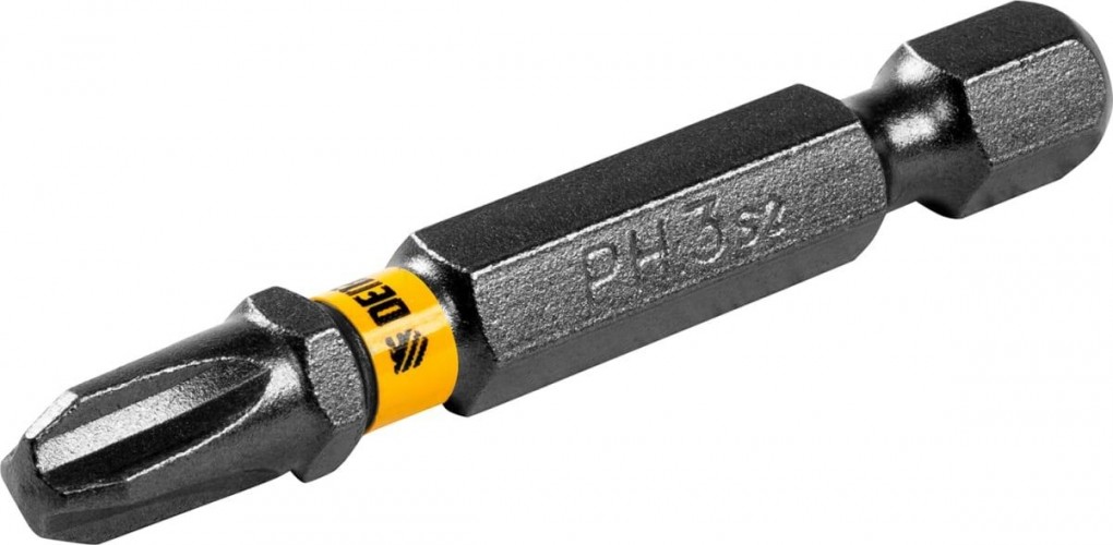Набор бит Denzel PH3х50 сталь s2, шестигранный профиль, 10 шт. 11650 - изображение 2