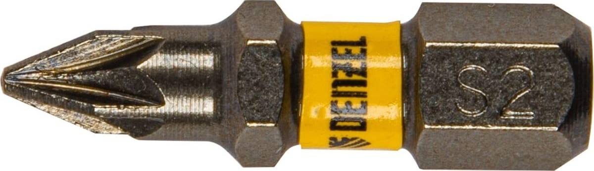 Набор бит Denzel PZ1х25 сталь s2, шестигранный профиль, 10 шт. 11653 - изображение 3