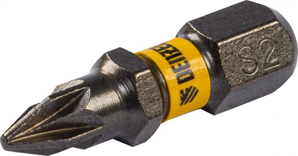 Набор бит Denzel PZ1х25 сталь s2, шестигранный профиль, 10 шт. 11653 - изображение 2