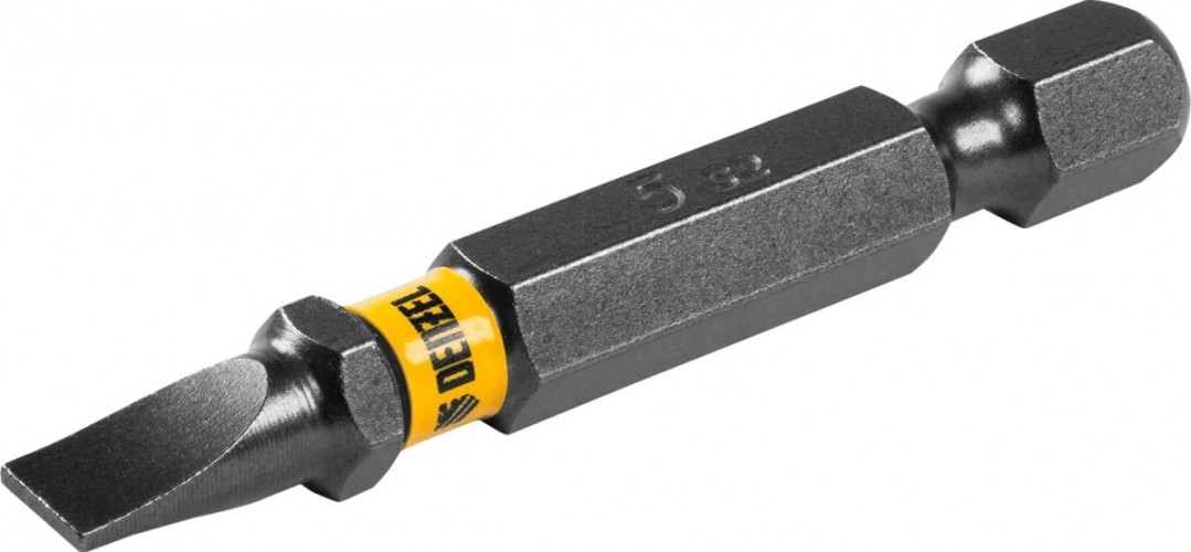 Набор бит Denzel SL5,0х50 сталь s2, шестигранный профиль, 10шт. 11659 - изображение 2