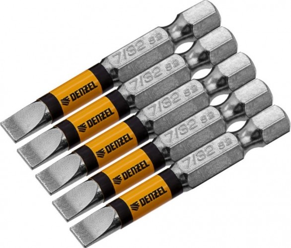 Набор бит Denzel SL7/32"x2" 5 шт. 7711312