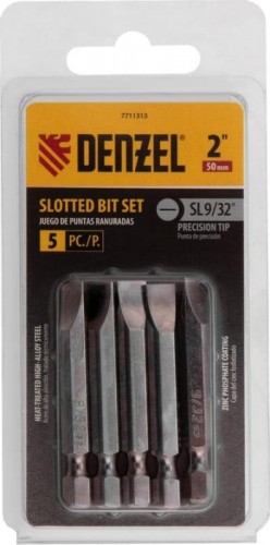 Набор бит Denzel SL9/32"x2" 5 шт. 7711313 - изображение 3