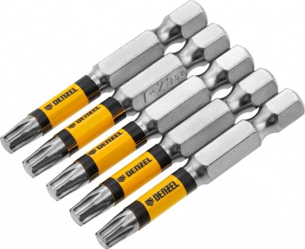 Набор бит Denzel T25x2" 5 шт. 7711321