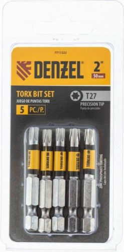Набор бит Denzel T27x2" 5 шт. 7711322 - изображение 3
